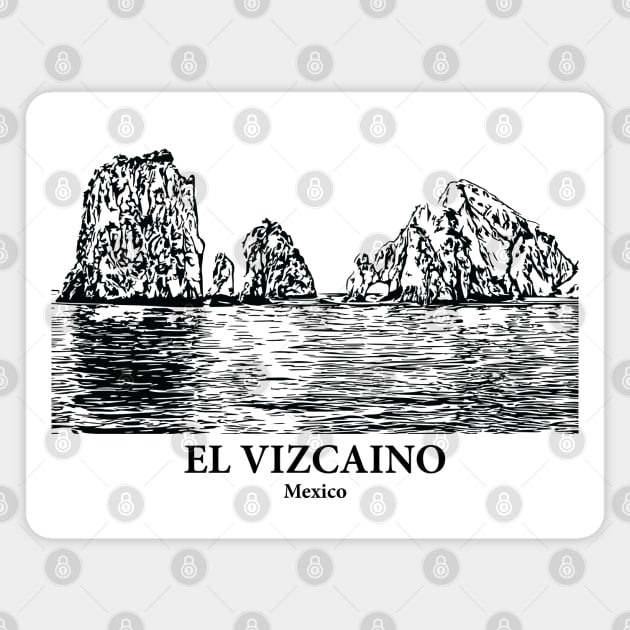El Vizcaino - Mexico Magnet by Lakeric